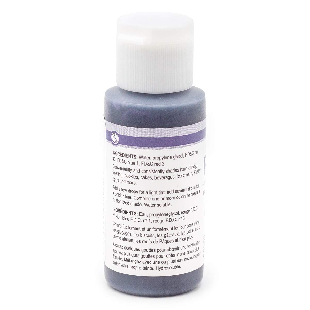 LorAnn Purple Liquid Food Coloring, 1 Fl Oz, Model 1080-0512, Ideal for Baking and Crafting