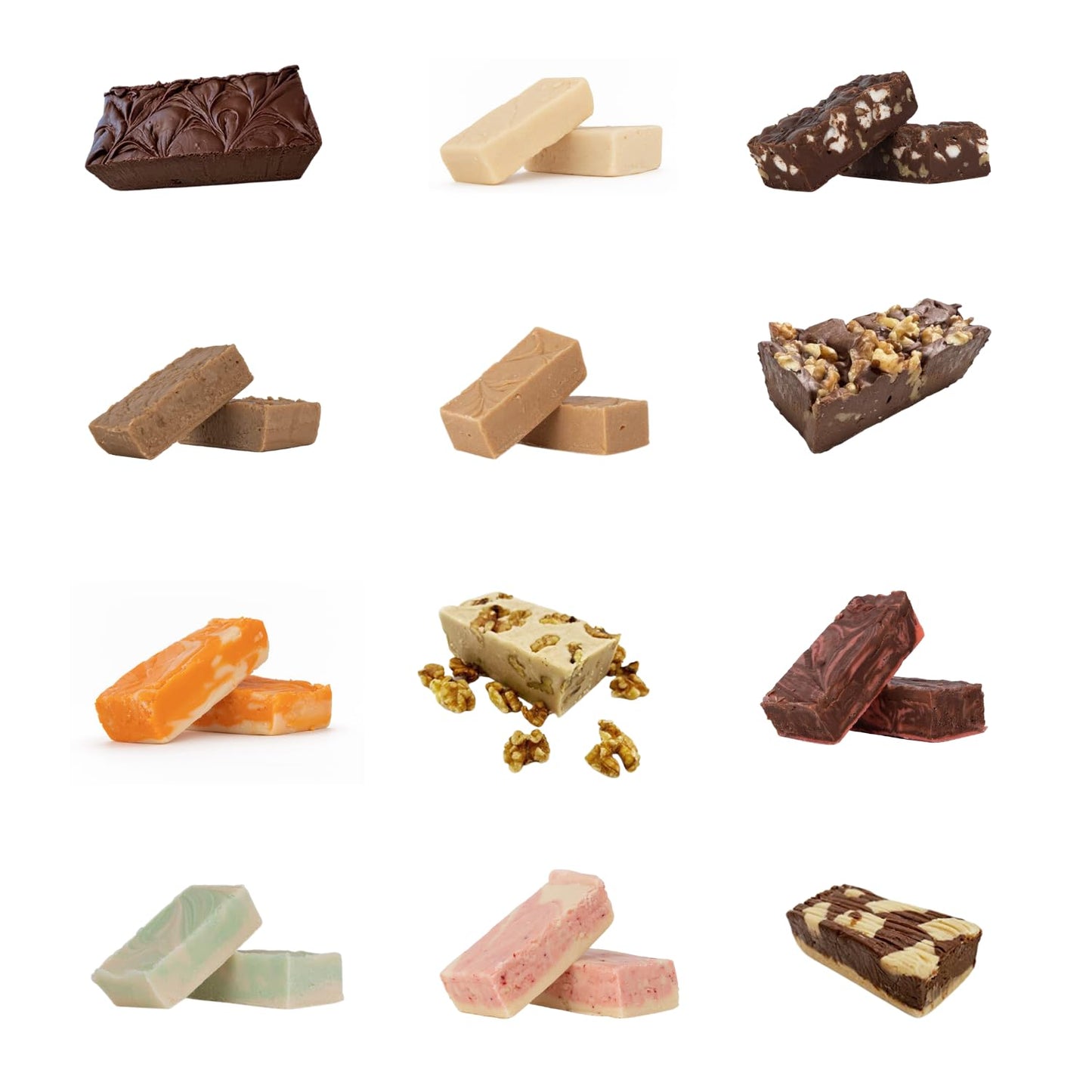 Uncle Butchs Fudge Gift Box - 2-Piece Custom Flavors Sampler Made with Real Butter - Handcrafted Fudge Candy - Choose from 70+ C