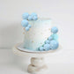 Rssta i Mini Balloon Cake Topper Set, 30 PCS Foam and Pearl Balls, Blue, Model XM237-blue, Ideal for Baby Shower and Birthday Party Decorations