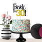 30 Birthday Cake Topper Black Glitter Funny 30Th Birthday Party Cake Decor Hello 30/Cheers To 30 Years/30 & Fabulous/Talk Thirty