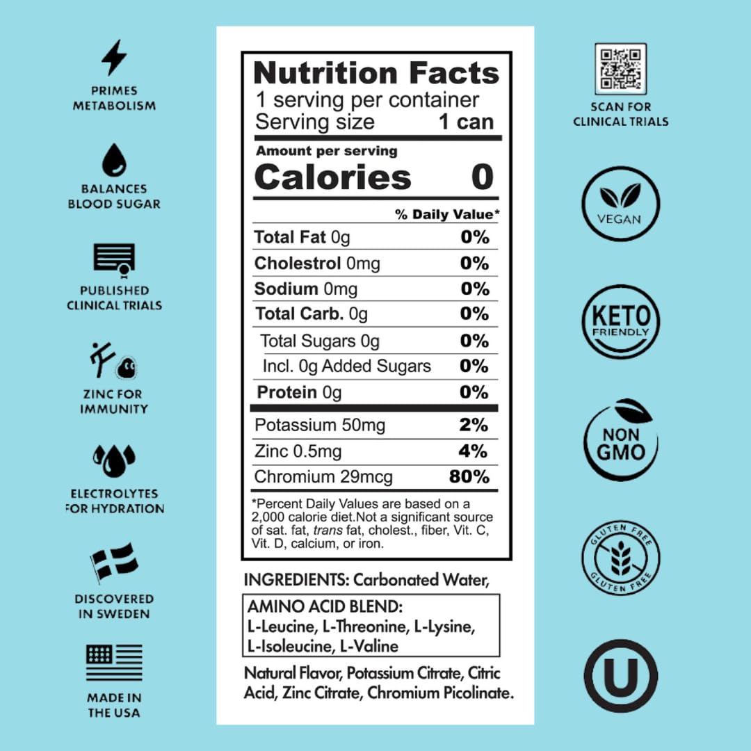 Good Idea Functional Sparkling Water Variety Pack - Berry Bliss - 12 Fl Oz (Pack of 18) - Vegan, Keto Friendly, Caffeine Free