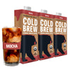 Wandering Bear Organic Mocha Cold Brew Coffee, 32 fl oz, 3 pack - Extra Strong, Bold, Smooth, Unsweetened, Shelf-Stable, Ready t