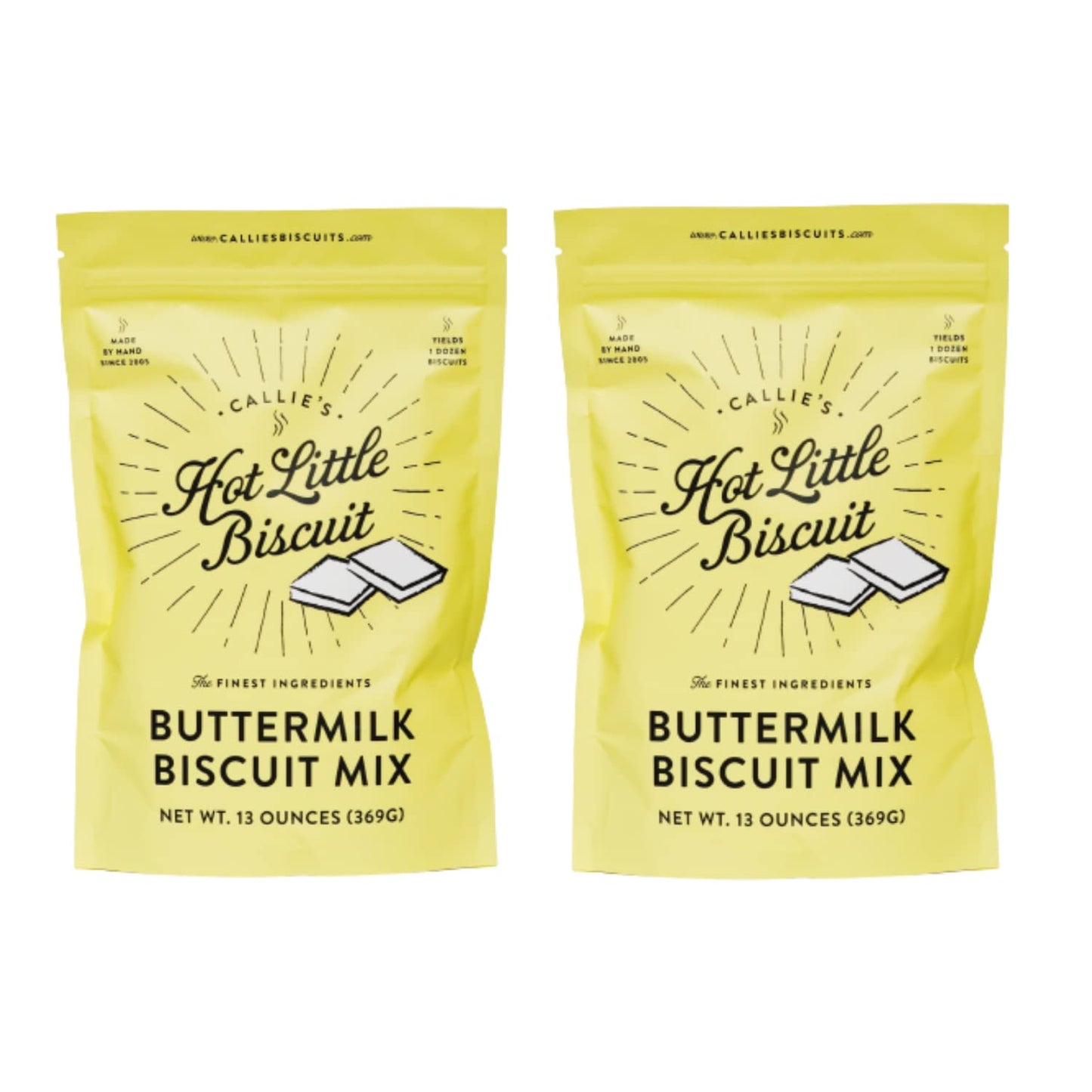 Callies Hot Little Biscuits | Buttermilk Biscuit Mix | Fast, Easy, Delicious | Southern Recipe | 2 Bags Of Biscuit Mix | 13Oz Pe