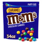 M&M'S Caramel Milk Chocolate Candy Bulk Pack, Party Size, 34 Oz Bag