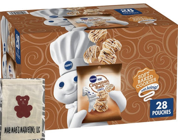 Soft Baked Mini Cinnamon Roll Cookies 1.5 oz., 28 pk. - Mae Mae's Marketing, LLC Bundle