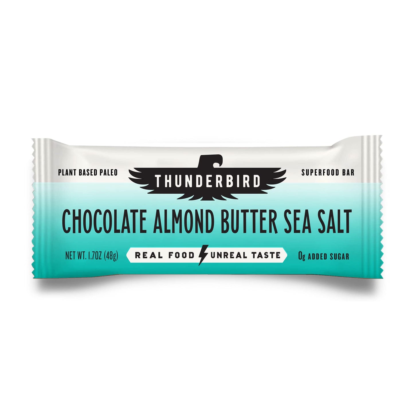 Thunderbird Energetica Energy Bars, Bar Chocolate Almond Butter Sea Salt, 1.7 Ounce, Fruit & Nut Nutrition Bars - No Added Sugar