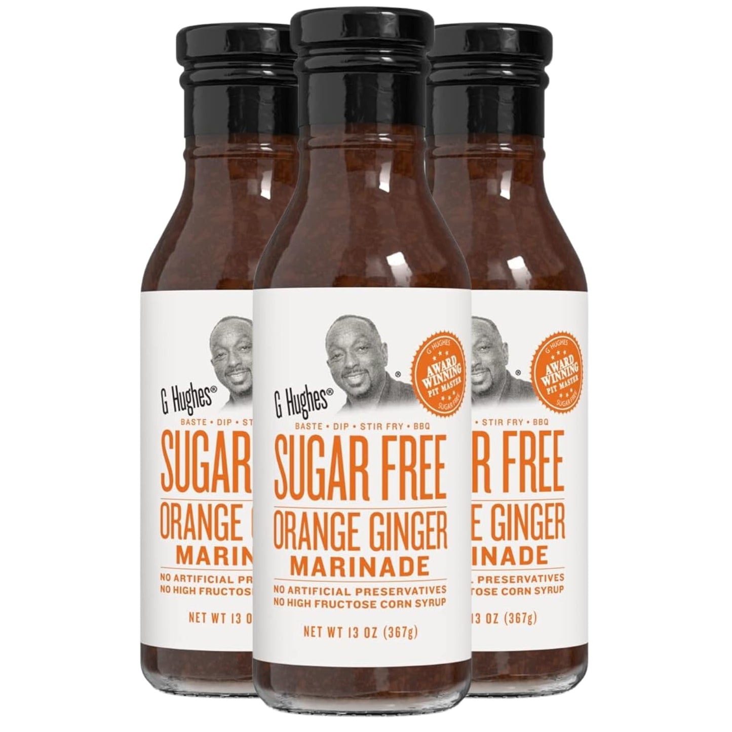 G Hughes Sugar Free, Orange Ginger Marinade - Sugar Free Sauces and Marinades, Gluten Free Orange Sauce, Asian Ginger Sauce, Gin
