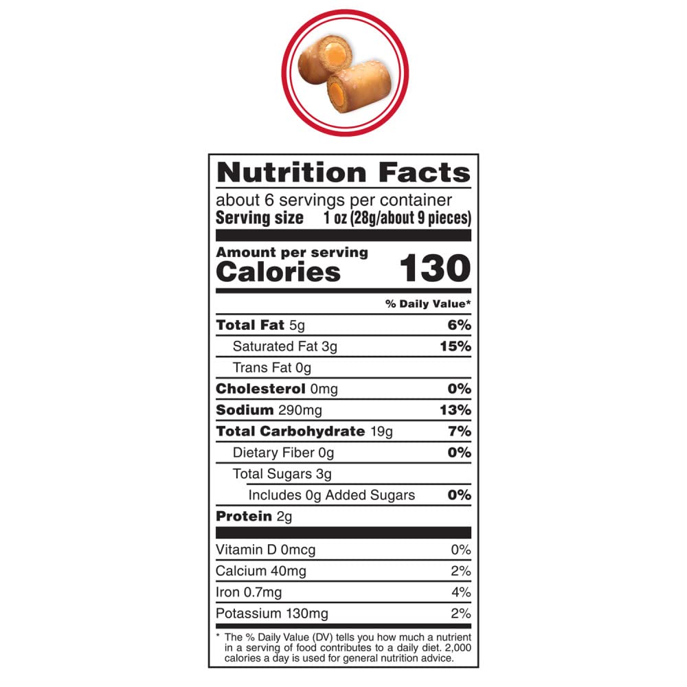 COMBOS Cheese Snacks - Pizzeria Pretzel Baked Snack Packs, Cheese Crackers Snacks, 6.3-Ounce Bag Bulk Box (Pack of 12)