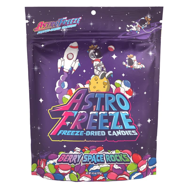 Premium Freeze Dried Wild Berry Skittles - 4.5Oz Berry Space Rocks Freeze Dried Candy - Melon Berry, Wild Cherry, Berry Punch, R