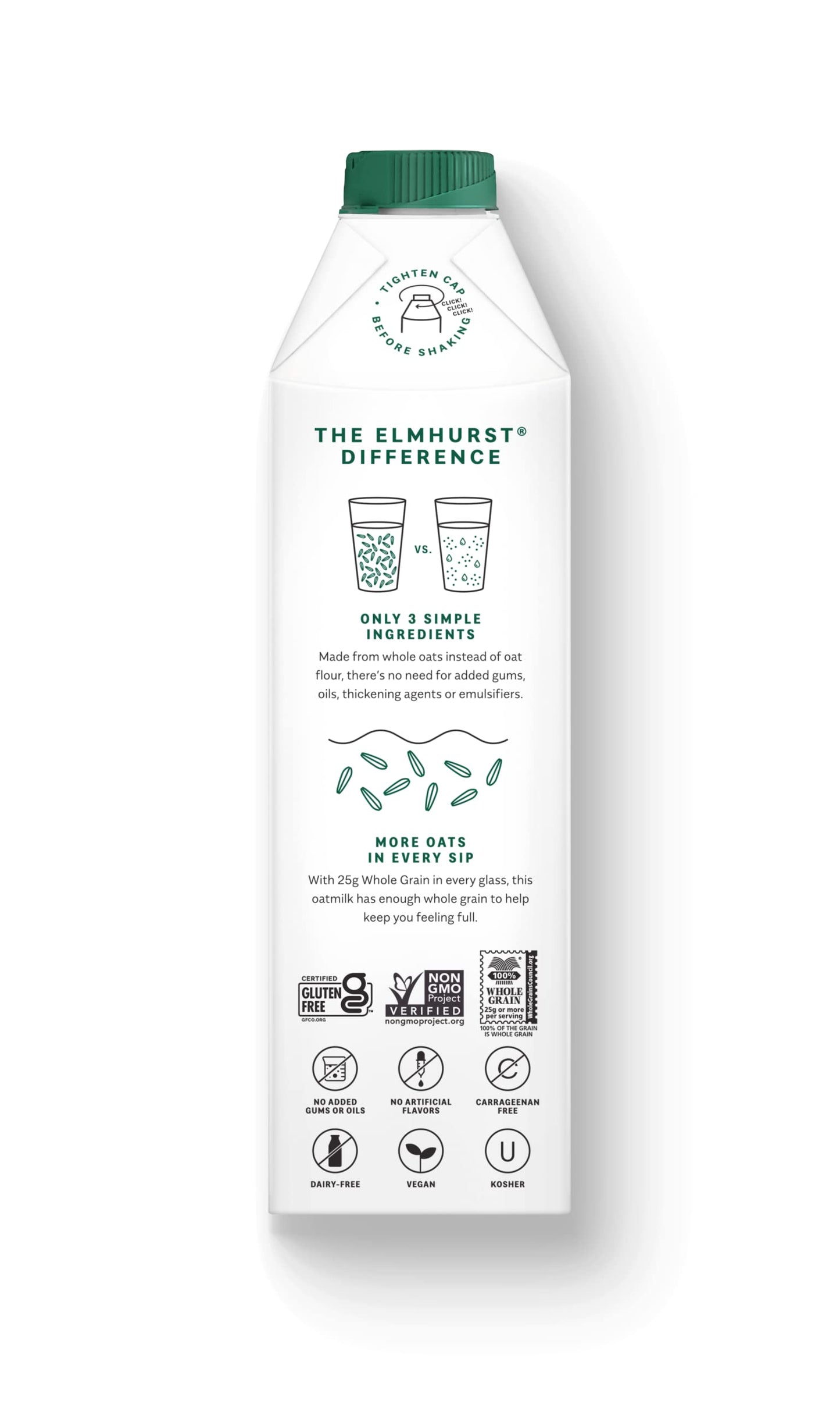 Elmhurst 1925 Milked Oats Unsweetened Oat Milk, 32 Ounce (Pack Of 6)