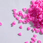NIPEOR Red Heart Shapes Sprinkles for Wedding Cake Decorating - 3.53 oz - Pink