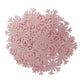 Homankit 50Pcs Pink Edible Cake Cupcake Toppers Snowflakes Christmas Winter Frozen Party Decoration