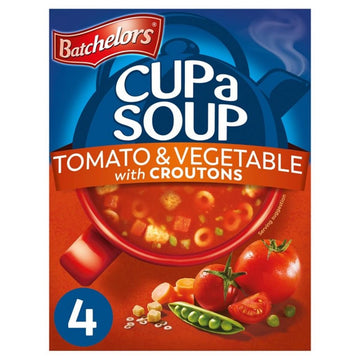 Batchelors Tomato & Vegetable Cup a Soup with Croutons 4s 104g (1 Pack)