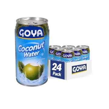 Goya Foods Coconut Water with Pulp, 11.8 Fl Oz, Pack of 24, Refreshing Beverage