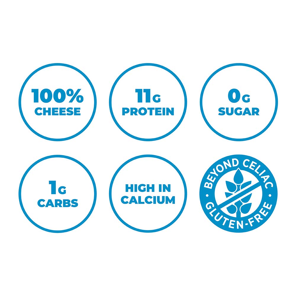 Moon Cheese Oh My Gouda Cheese Bites, 1 Ounce, 12-Pack, Crunchy, Packed With Protein & Calcium, Keto, Gluten Free