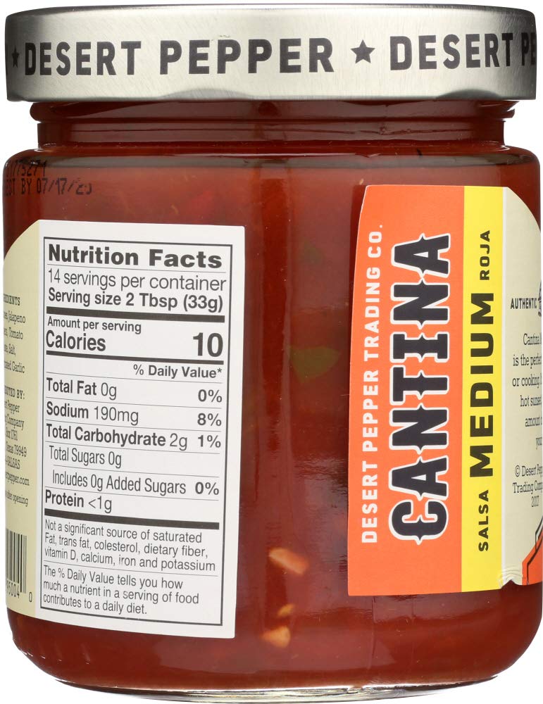 Desert Pepper Trading - Cantina Salsa - Medium Red - Case of 6 - 16 oz(D0102HXWP98.)