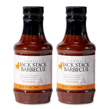 Jack Stack Barbecue Oriflavor Blendal Sauce - Kansas City Bbq Sauce - Rich Flavor Kc Bbq Sauce (2 Pack  18Oz Bottles)