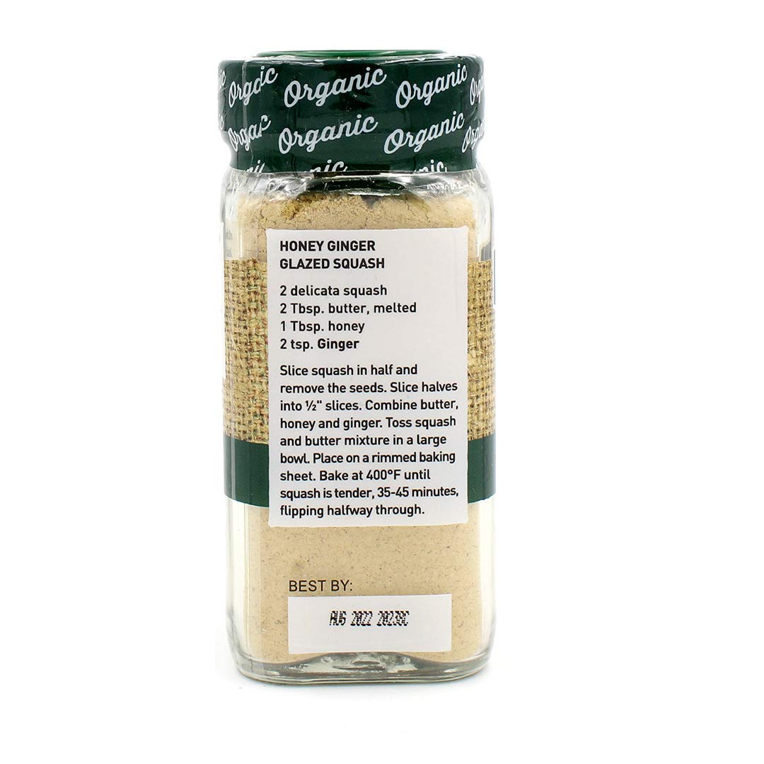 The Spice Hunter Ginger, Ground, Organic, 0.8-Ounce Jar