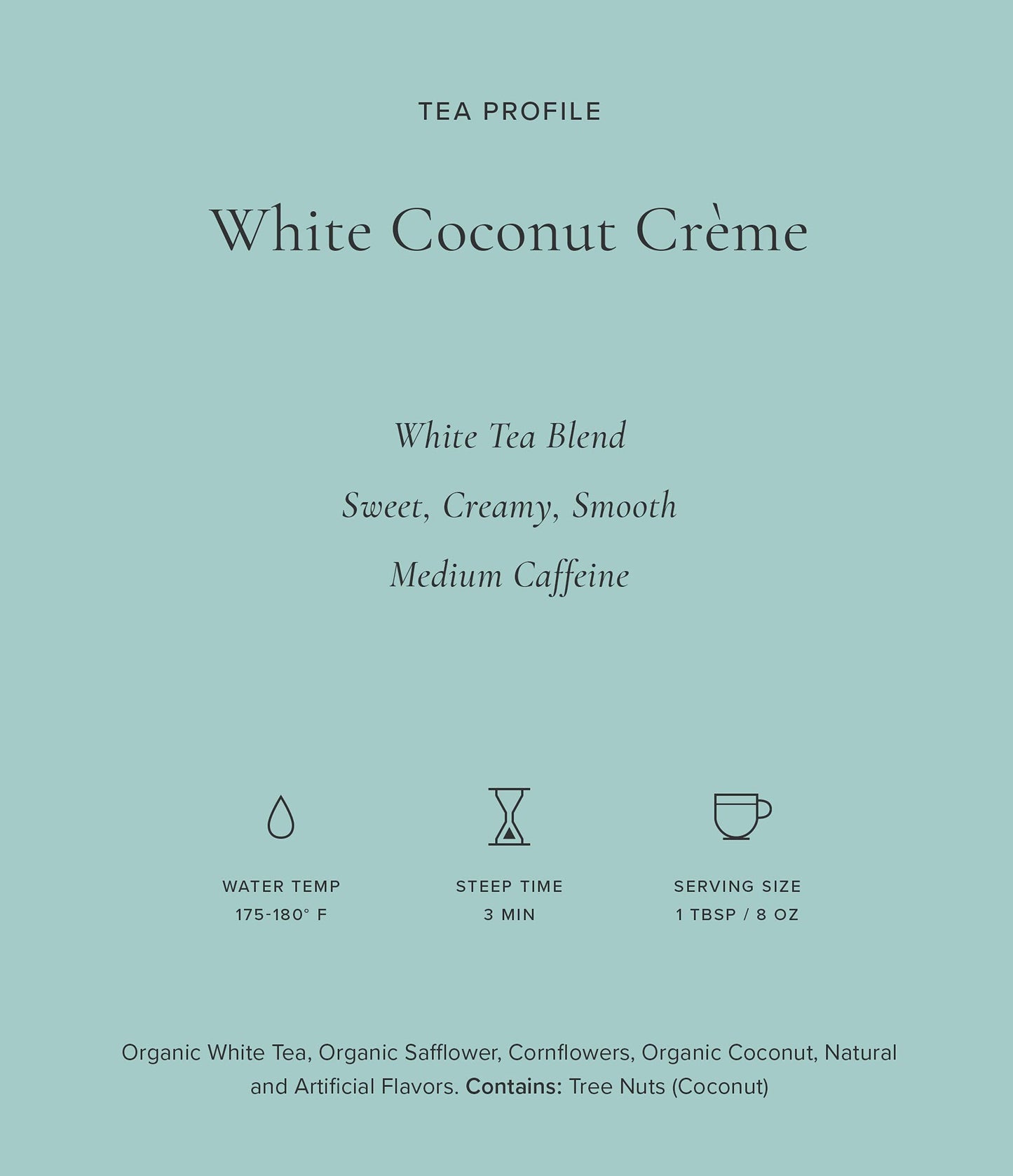 Art of Tea Artisan Loose Leaf Tea Tin - White Coconut Crème, 1.5oz