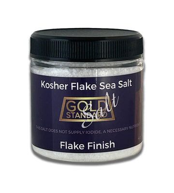 KOSHER CERTIFIED Flake Sea Salt - Flake Finish  Finishing Salt - 4oz