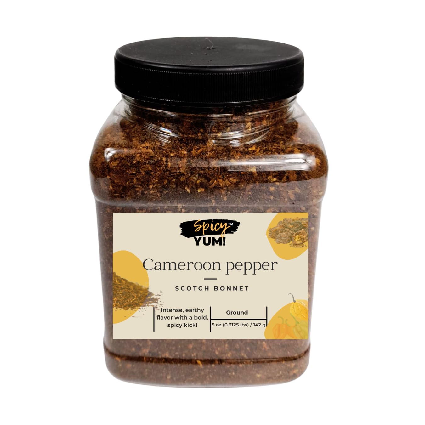 Cameroon Pepper Powder - Authentic West African Chili, Hot & Smoky Spice for Jollof Rice, Suya, Soups, Stews, and Grilled Meats 