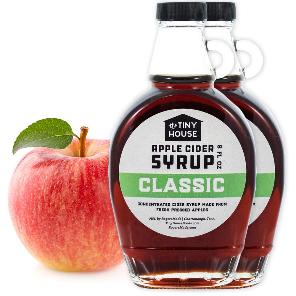 The Tiny House Apple Cider Syrup | Handmade | 2 x 8 Fl Oz Bottles | Perfect for Breakfast and Pancakes