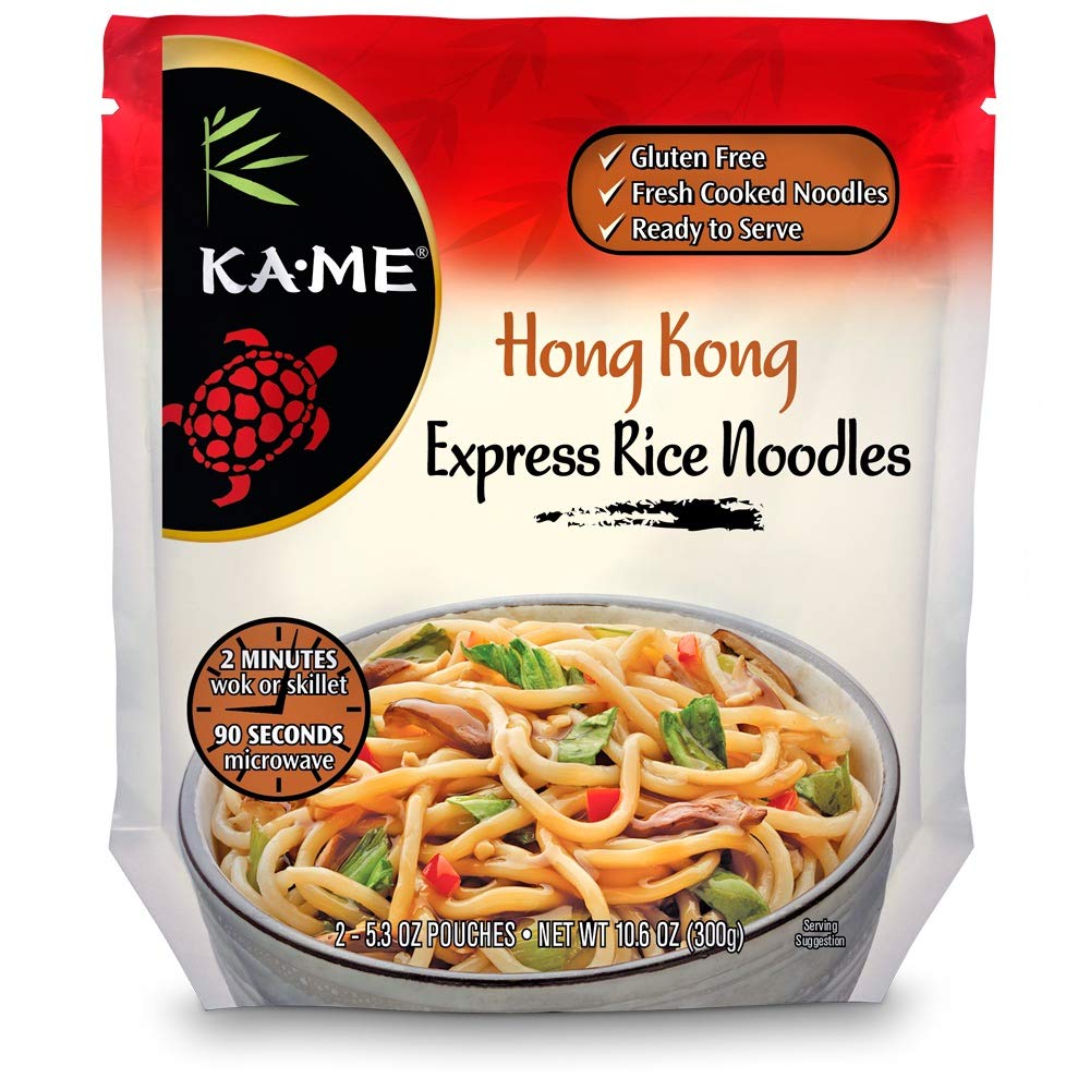 KA-ME Gluten Free Rice Noodles, Ready to Serve, Pack of 6, 10.6 Ounce