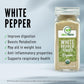 Geo-Fresh Organic White Pepper Powder, 1.94 Oz (55G) | White Peppercorn Powder | Spices & Seasoning | 100% Organic, Gluten Free,