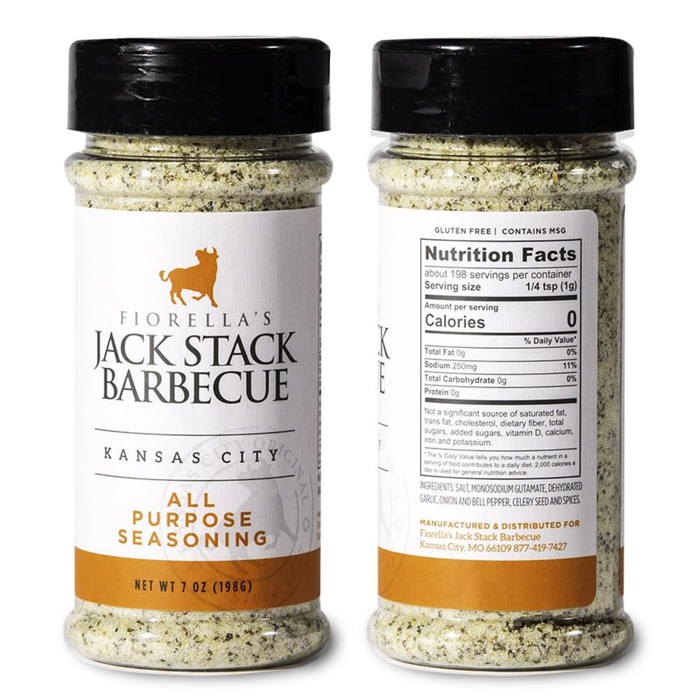 Fiorella's Jack Stack Barbecue Dry Rub Seasoning Variety Pack - 3 Pack of 7oz All Purpose, Steak, Poultry & Meat Seasonings