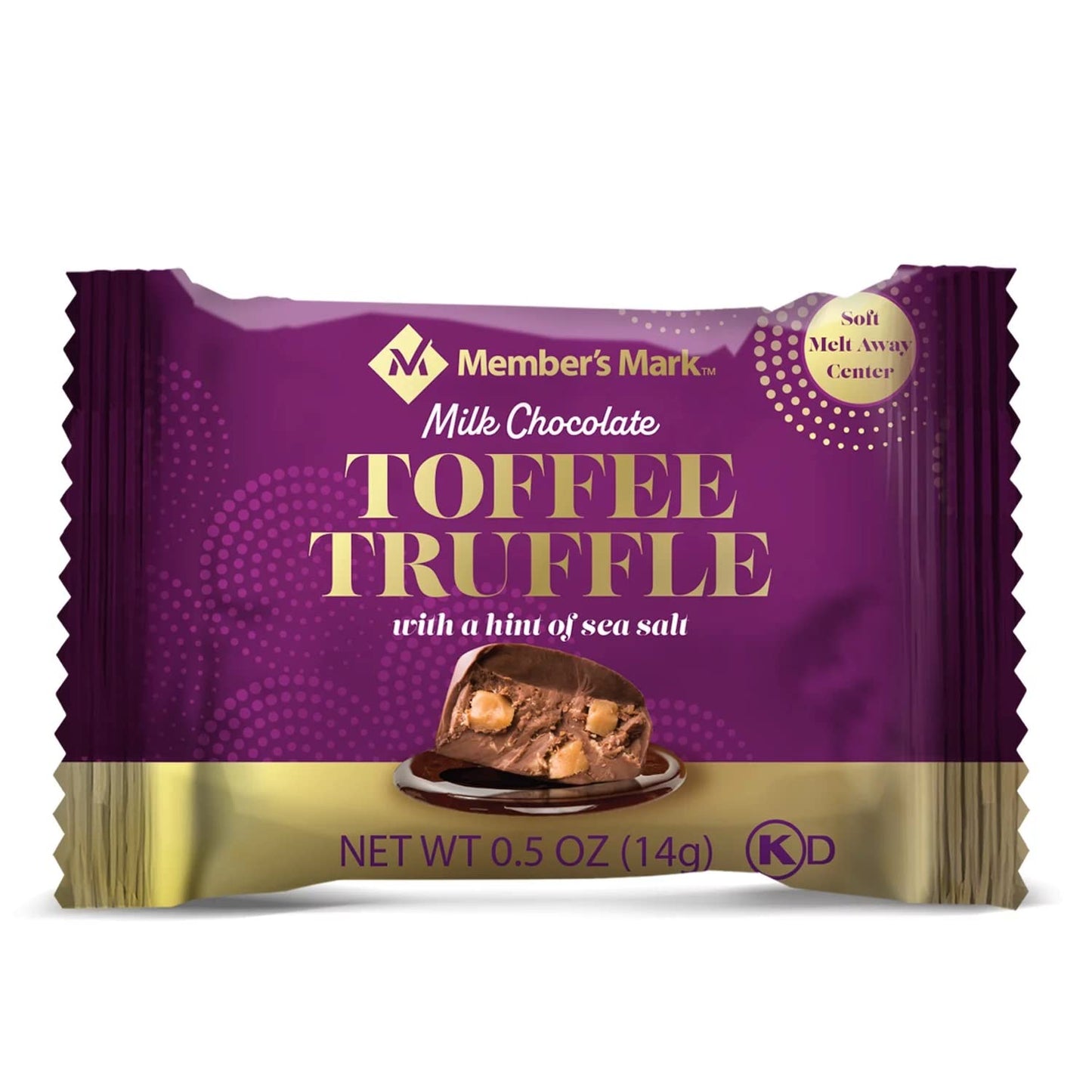 Member'S Mark Milk Chocolate Toffee Truffle With Sea Salt (19 Oz.), 38 Count (Pack Of 1)