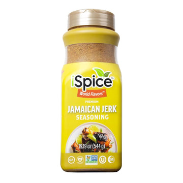 iSpice Blend | Jamaican Jerk | 19.19 oz | Mixed Spice & Seasoning | Bulk Size | Halal | Kosher (Jamaican Jerk)