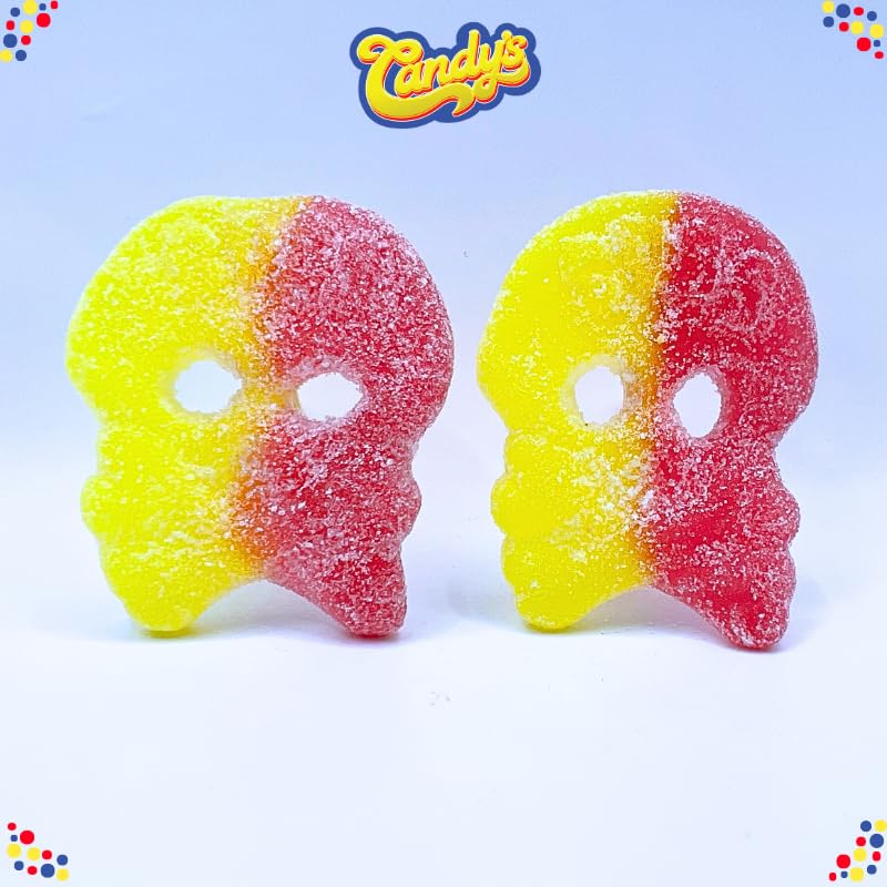 Generic BUBS Sour Fizzy Swedish Skulls Candy - 8 Ounce Bag