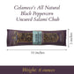 Colameco'S All Natural Uncured Black Peppercorn Salami Chub - Zesty Peppercorn & Savory Italian Flavor - Humanely Raised - Glute