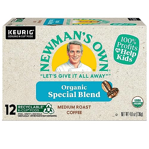 Newmans Own Organics Special Blend Keurig Single-Serve K-Cup Pods, Medium Roast Coffee, 72 Count (6 Packs of 12)