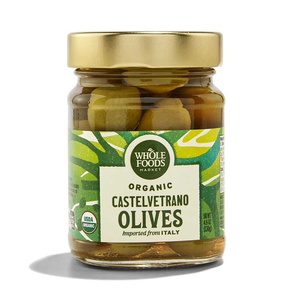 Whole Foods Market, Organic Castelvetrano Olives, 4.6 Oz