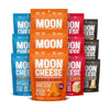 Moon Cheese Bites Bundle, Cheddar, White Cheddar, Gouda & Get Pepper Jacked, 2-Ounce, 12-Pack, Lunch Or Snack
