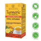 HYLEYS Turmeric Green Tea with Ginger & Lemon - Natural Antioxidant Blend - 25 Count Tea Bags
