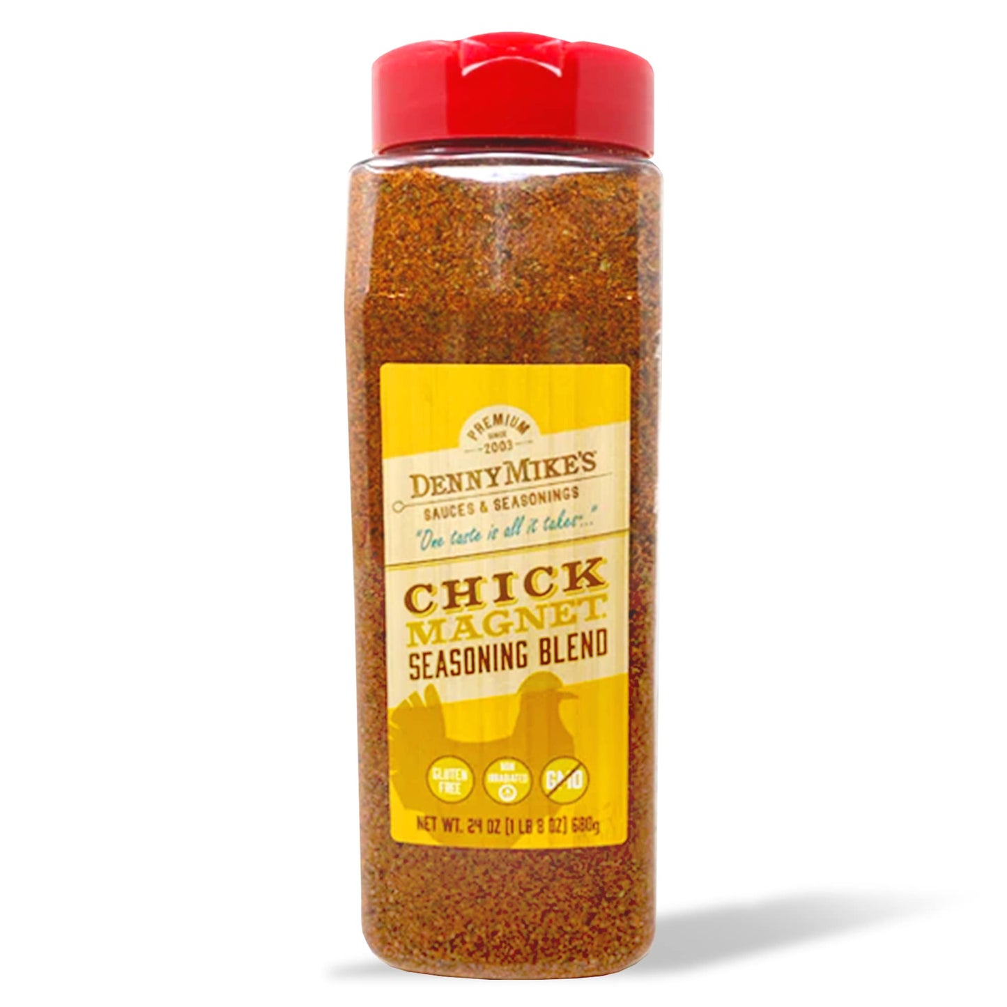 DennyMikes Chick Magnet Rotisserie Chicken Seasoning Rub, Gluten-Free, Low Sodium, 24 Ounce