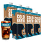 Wandering Bear Organic Vanilla Cold Brew Coffee  32 fl oz  6 pack - Extra Strong  Bold  Smooth  Unsweetened  Shelf-Stable  Ready to Drink  Gluten Free  & Vegan  Iced Cold Brewed Coffee Drinks