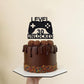Level 30 Unlocked Cake Topper, Video Game Cake Topper, Game Controller Cake Topper For 30Th Birthday Party Decoration