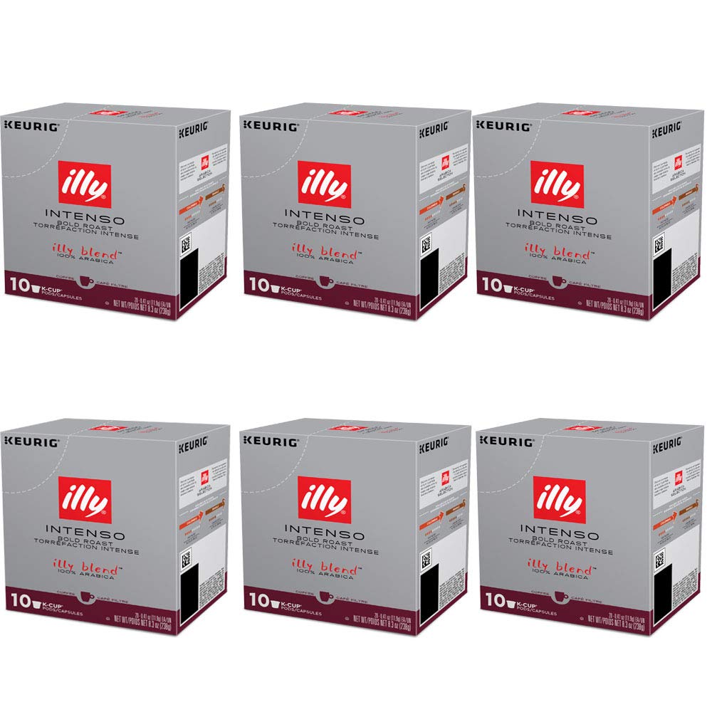 Illy K-Cup Inteso Bold Roast - 60 Count | Premium Coffee Pods For Rich And Bold Flavor