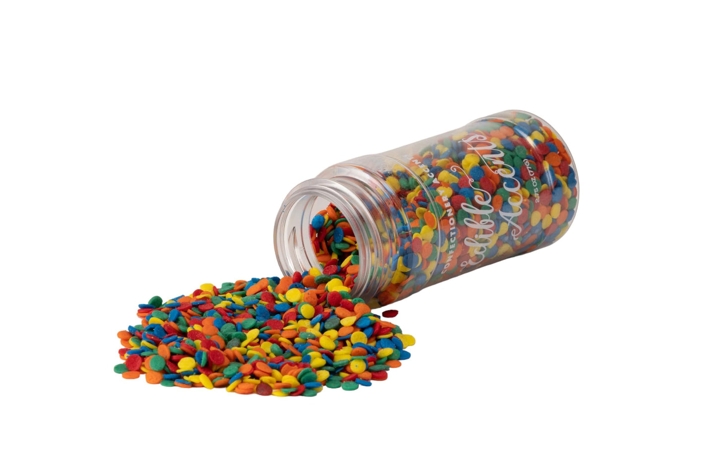 Edible Accents Bright Sequins - Confectionery Accents, Gluten Free, Egg Free, Nuts Free, Kosher, Fancy Sprinkles Medley Mix, For