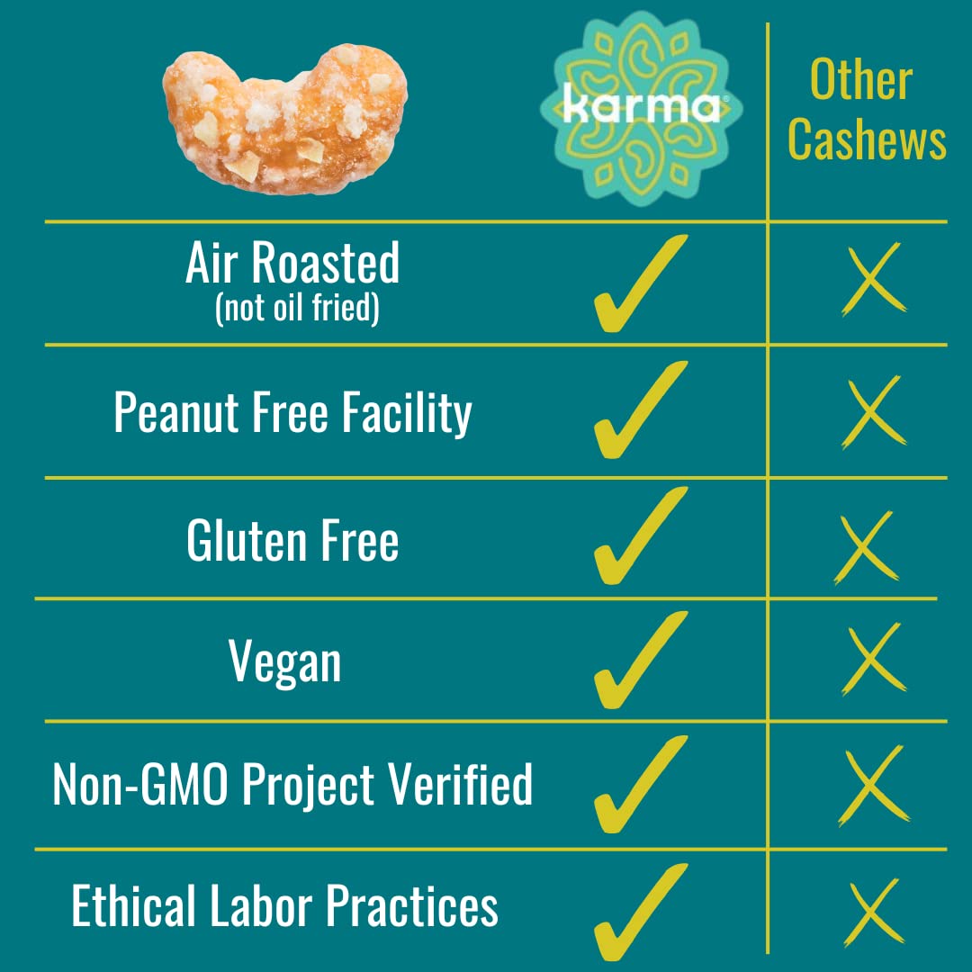 Peri Peri Cashews by Karma Nuts, Whole, Savory, Spicy, Roasted, Vegan, Gluten Free, Low Net Carb, Natural, Everyday Nut Snack, 8