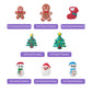 Christmas Icing Decorations 27 Counts Edible Royal Icing Cake Decoration Gingerbread Man Christmas Tree Snowman Santa Claus Xmas Stocking For Holiday Party Cake Topper