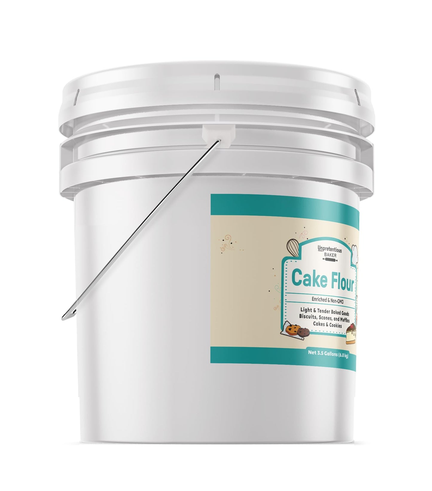 Unpretentious Cake Flour, 3.5 Gallons, Great For Cakes, Biscuits, Scones, Muffins
