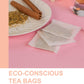 TeeLux Herbal Tea Bags, Peach Flavor with Rosehips, Hibiscus & Chamomile, Caffeine Free, 50 Count