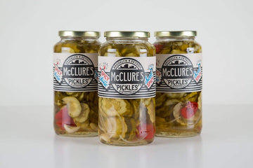 Mcclure'S Pickles Mcclure?S Sweet And Spicy Pickles (Chip Cut) - 32 Oz, Green