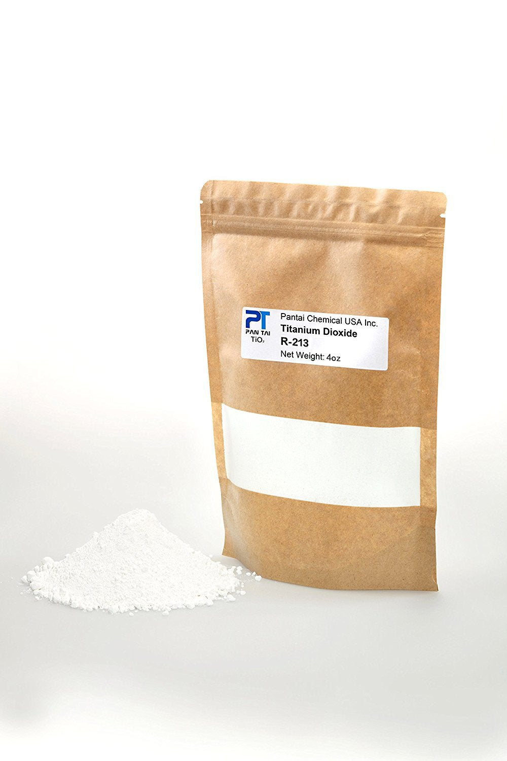 Pure Fine Titanium Dioxide (Tio2) Food-Grade Safe Colorant | Pigment, Toothpaste, Edible Use | Vegan Friendly, Non-Gmo | Resealable Bag (Ptr-213) 16Oz/8Oz/4Oz (4Oz/0.25Lb)