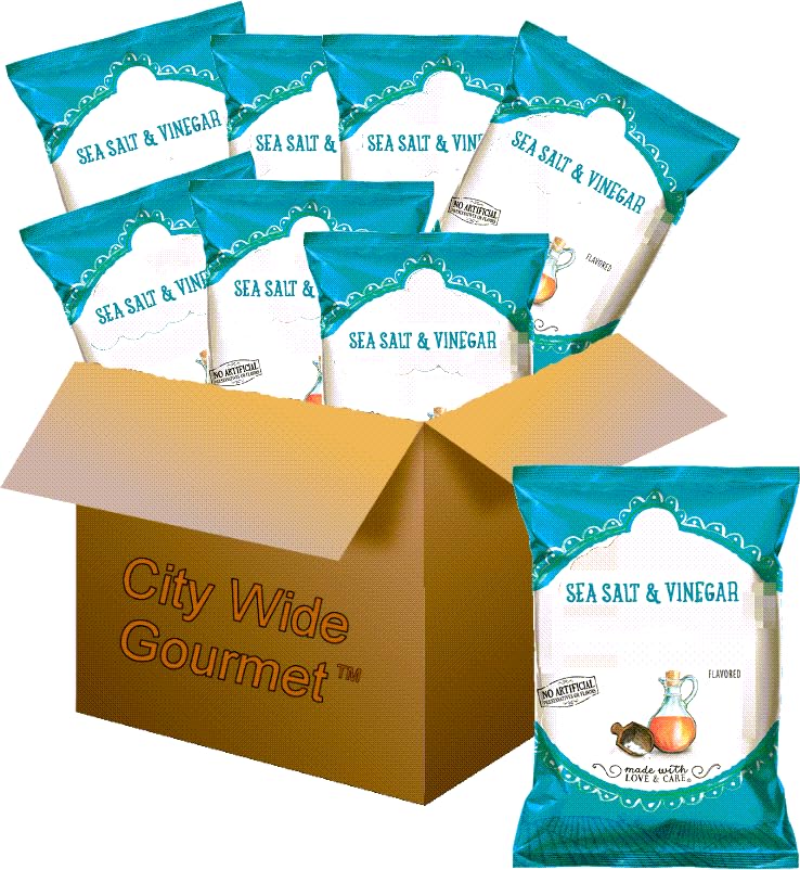 Salt & Vinegar Kettle Cooked Potato Chips, 1.375 ounce bags (8 ct)