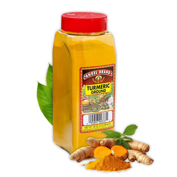 Angel Brand Ground Turmeric Powder - 18 oz Bottle, High Curcumin, Premium Quality Spice for Cooking & Health Benefits